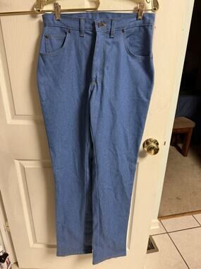 Sheplers Womens 30x35 Long Light Wash Vnt 70s High Rise Straight Leg Jeans